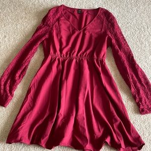 Dress, burgundy, size M, SHEIN.